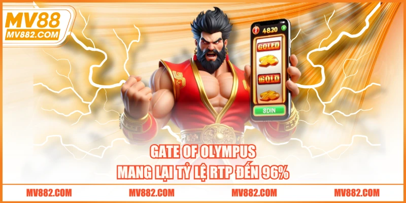 Gate of Olympus mang lại tỷ lệ RTP đến 96%